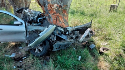 Falleció tras chocar violentamente contra un árbol en la ruta 51