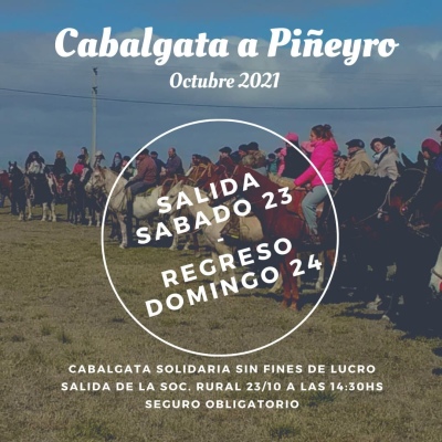 Vuelve la cabalgata a Piñeyro