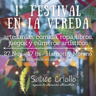 Primer Festival de Arte en la vereda