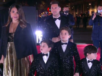 Leo Messi y familia revolucionaron la alfombra roja del Balón de Oro