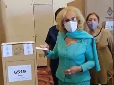 A pocas semanas de su alta médica, Mirtha Legrand votó en La Rural