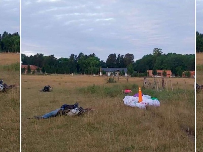 Chocaron dos parapentes: un hombre murió y otro sufrió graves heridas