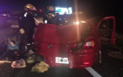 Tres mujeres murieron en un choque en la Ruta 2, camino a la Costa