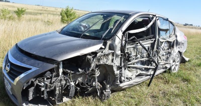 Choque fatal en el cruce de San Jorge entre dos autos y un camión