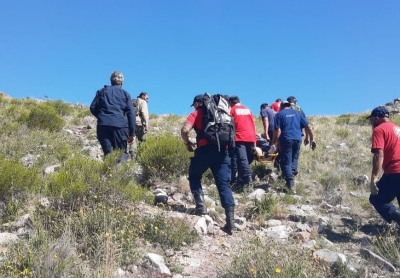 Rescataron a un menor herido en el Cerro Ventana