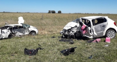 Tres mujeres murieron en un choque frontal cerca de Necochea