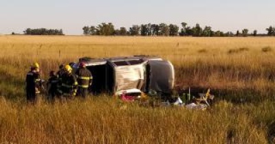 Fatal accidente: murió una mujer en un vuelco cerca de Bolívar