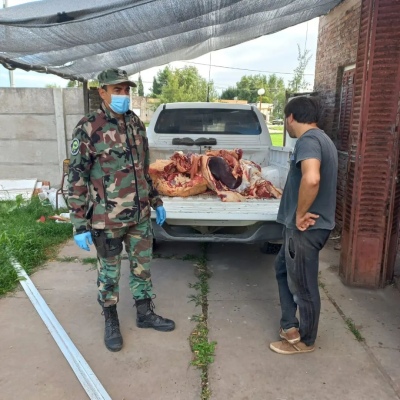 Secuestraron carne de faena clandestina en un minimercado de Huanguelén