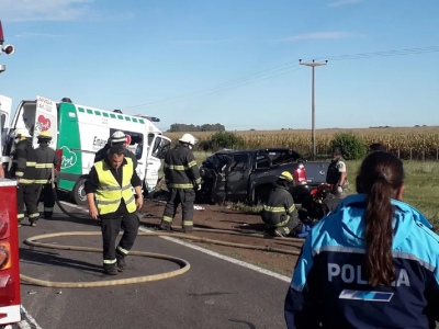 Lincoln: siete muertos por un choque frontal en la ruta 188