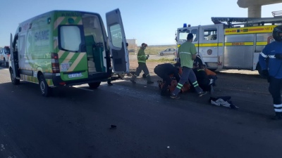 Un motociclista falleció tras un choque en ruta 33