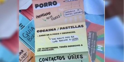 La dura crítica de la oposición a los panfletos sobre el consumo de drogas en Morón: “Un mensaje criminal y berreta”