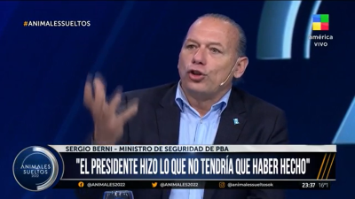 Sergio Berni, sobre la interna oficialista: “El que trajo al borracho, que se lo lleve”