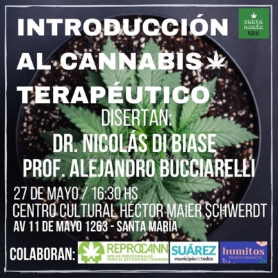 Interesante charla sobre cannabis terapéutico en Santa María