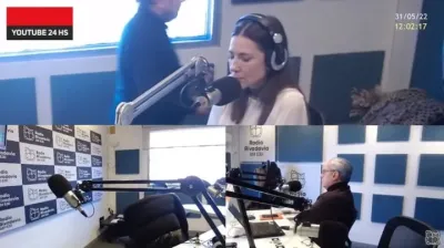 Baby Etchecopar se peleó con Cristina Pérez en su pase de radio y la dejó hablando sola: “Te cagás toda”