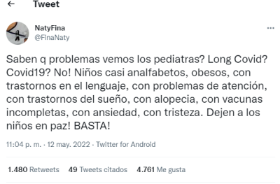 Una pediatra alerta sobre los verdaderos problemas de los chicos