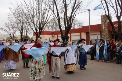 En Huanguelén se hizo el acto por el Día de la Independencia sin ningún representante del Ejecutivo