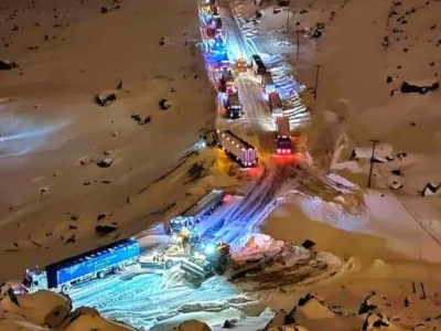 Dramático temporal de nieve dejó a más de 300 vehículos varados en la Cordillera de los Andes