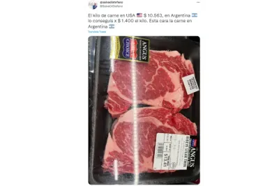 Comparó cuánto cuesta la carne en Estados Unidos y la Argentina y abrió un increíble debate