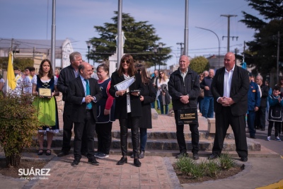 Vecinos distinguidos durante la Kerb de Santa María