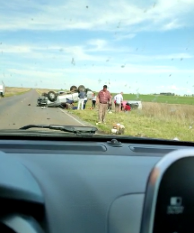 Video: Vuelco esta tarde en la ruta 85