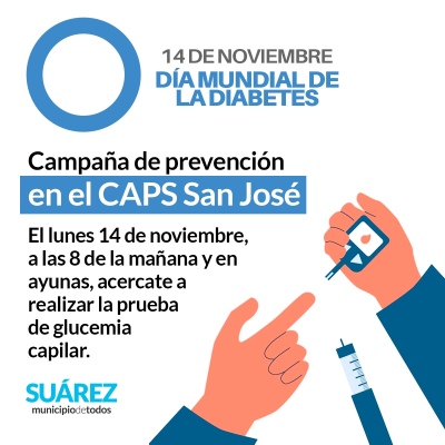 CAPS San José: campaña de prevención en el Día Mundial de la Diabetes