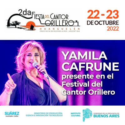 Yamila Cafrune presente en el festival del Cantor Orillero