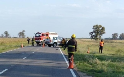 Una policía suarense protagonizó un violento accidente en la ruta 33