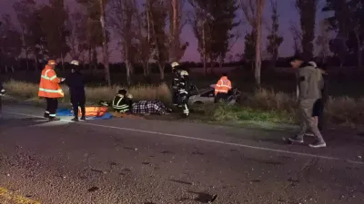 Ruta 3 Sur: tres heridos en un fuerte accidente