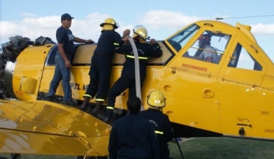 Prevención de incendios en las sierras: “El avión hidrante estará en Tornquist o Pigüé”