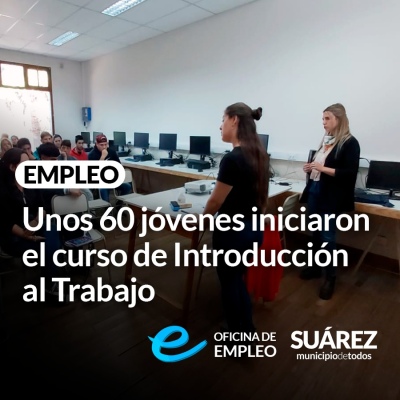 Empleo: unos 60 jóvenes iniciaron el curso de introducción al trabajo