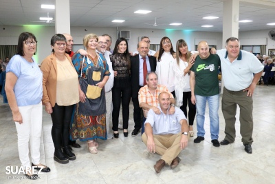 Se realizó la cena y baile para reinaugurar el quincho del Hogar de Ancianos "Domingo Goñi"