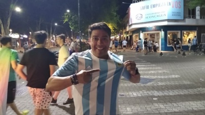 La historia de un chileno que viajó a Argentina sólo por la fiesta mundialista