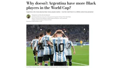 Respuestas a la pregunta de por qué no hay negros en la selección argentina de fútbol