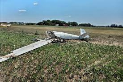 Murió el piloto: se estrelló una avioneta a minutos de despegar en el aeródromo de Rauch