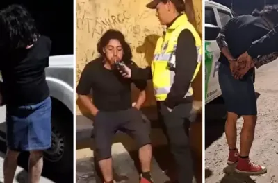 Alcoholizado y con pollera: así detuvieron a Facundo Jones Huala en El Bolsón