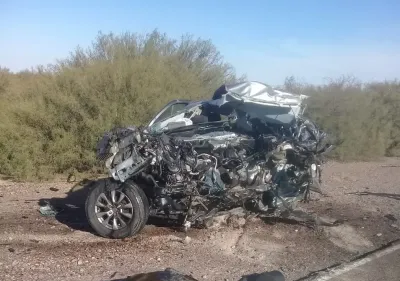 Choque frontal y muerte en la ruta 153 de Santa Rosa