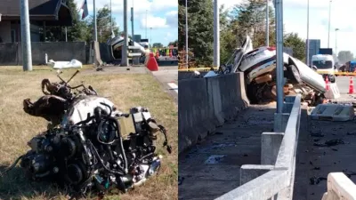 Video: un automovilista murió en Chile en un impresionante choque a 220 kilómetros por hora en una estación de peaje