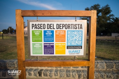 Se inauguró el Paseo del Deportista; un homenaje permanente a reconocidos deportistas suarenses