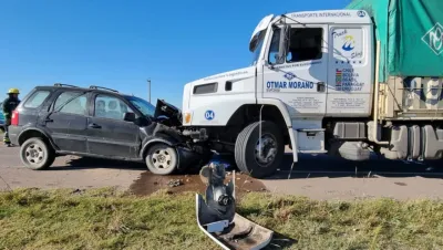 Ruta 3: dos choques consecutivos involucraron a diez vehículos