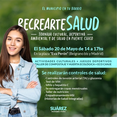 El municipio en tu barrio – recreartesalud: jornada cultural, deportiva, ambiental y de salud en Puente Chico