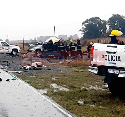 Hoy: Trágico choque en la Ruta Provincial 51, en el que resultaron dos personas fallecidas y un herido.