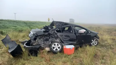 Una familia resultó herida tras un choque en la ruta 33, cerca de Pigüé