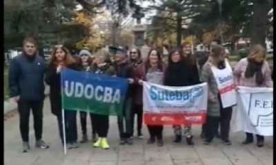 Un grupo muy pequeño repudió la "represión" en Jujuy