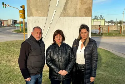 Patricia Bullrich se mostró con Juez y Losada en el límite entre Córdoba y Santa Fe: “No queremos dormir con el enemigo”