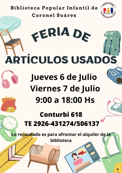 Venta de garage de la Biblioteca Popular Infantil