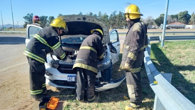 Hubo un choque en el acceso a Tornquist y ruta 33