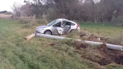 Ruta 88: murió un bahiense tras despistar y chocar su auto