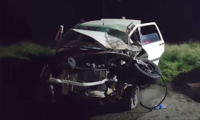 Ruta 51: un herido en un choque frontal entre un auto y un camión