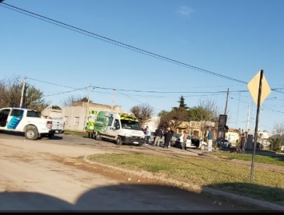 Choque en el cruce de las avenidas Balcarce y 12 de Octubre