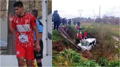 Dos futbolistas chocaron contra un guardarrail, cayeron a una alcantarilla y están graves: piden oraciones